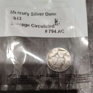 1943 Mercury Silver Dime